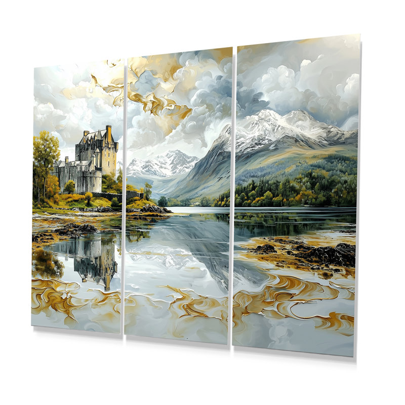 Ensemble de salon Eilean Donan, Métal métal, H 40 po x l 60 po x P 1 po
