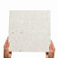 Estee 12x12 Polished Pearl Inlay and Cement Tile-1465964424