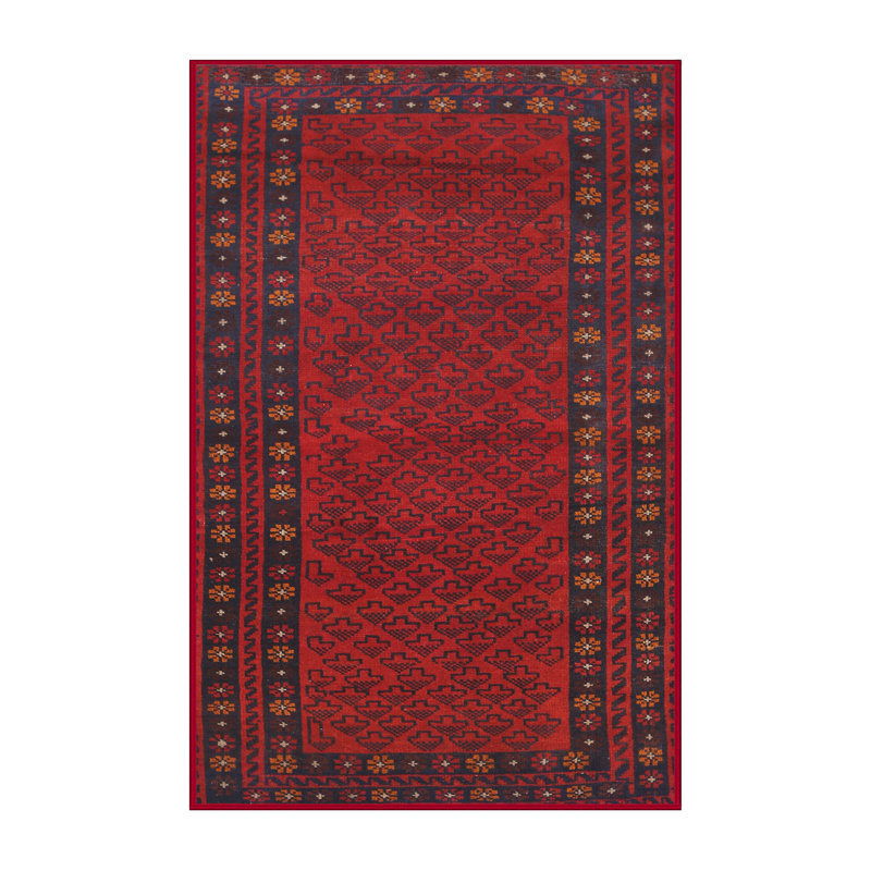 Tapis rouge à motif sud-ouest, Rectangle 5 pi x 8 pi
