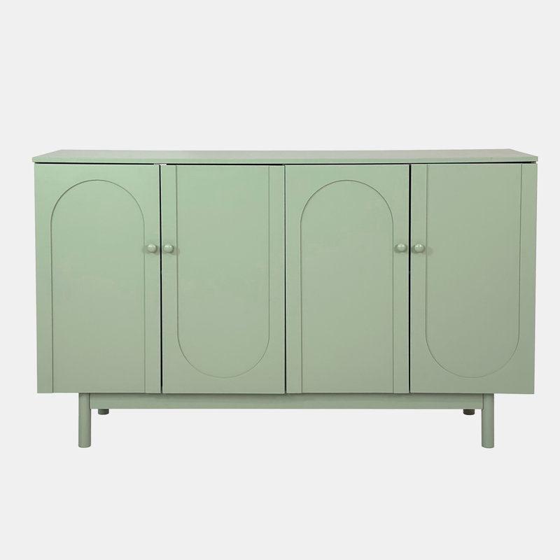 Console de rangement avec 4 portes, Vert menthe