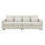 [Nouveau] Canapé 4 places moderne en tissu de lin 104 po avec accoudoirs et 4 coussins-942371290