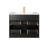 30” Black Fluted Wall Mounted Bathroom Vanity with Single White Ceramic Sink Top