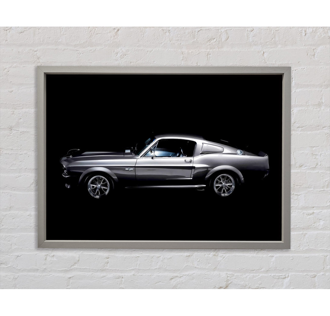 Mustang Fastback Seitenprofil - Drucken