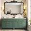 72 Inch Double Bathroom Vanity with Ceramic Sinks-1630338199