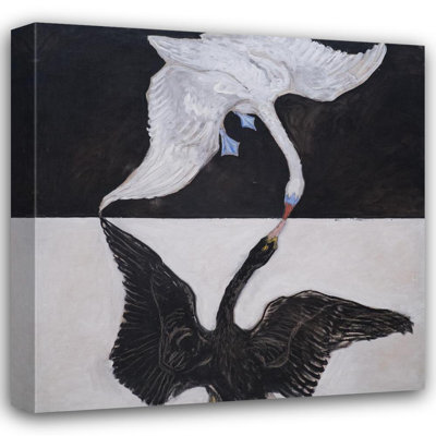 "Group Ix-Suw, the Swan, No. 1" by  Hilma Af Klint - Gallery Wrap Canvas Wall Art