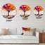 Autumn Coloured Forest Treescape XVII - Farmhouse Wall Clock-59913279