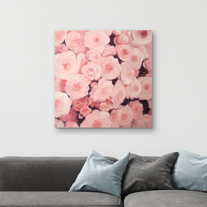 flower field - 32"x32" art on canvas