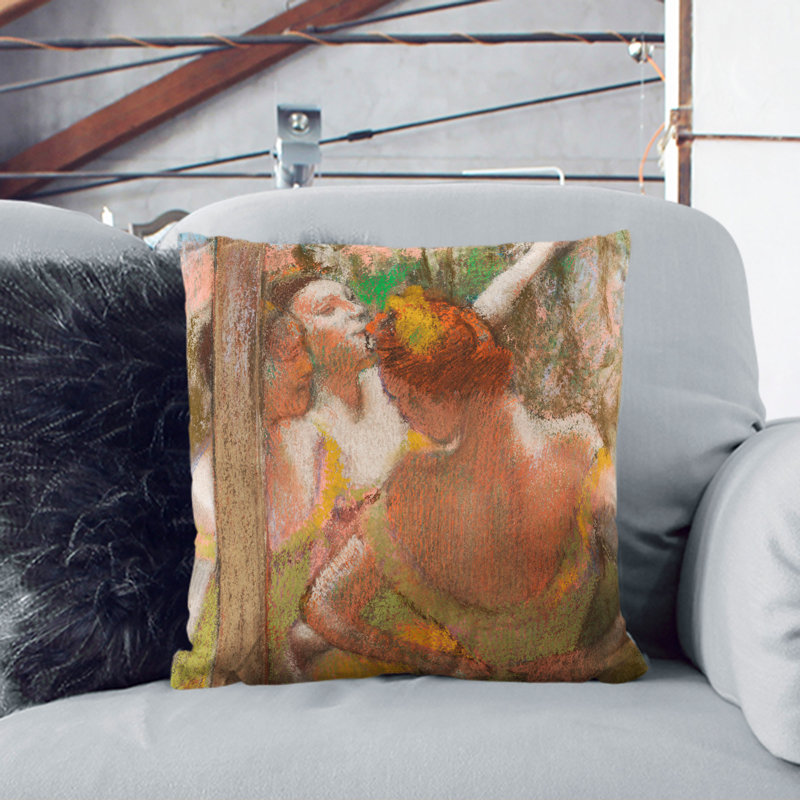 Ballet Ballerina Dancers Square Throw Cushion, 40cm H x 40cm W x 15cm D