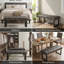 Faux Leather Upholstered Bench