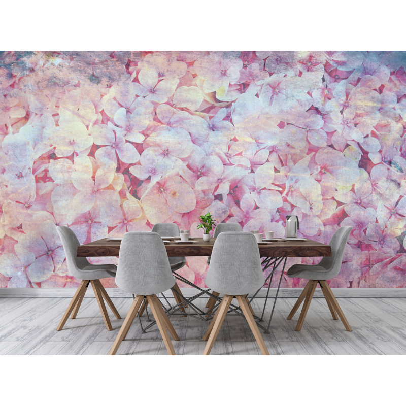 Murale fleurs abstraites