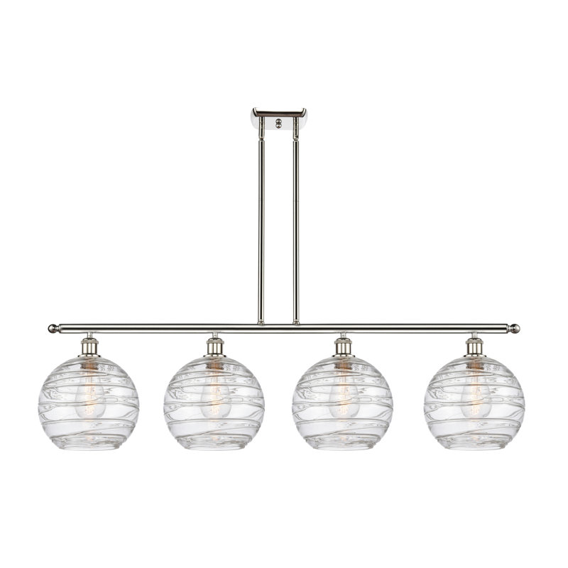 Cindi 4 - Light Kitchen Island Pendant, LED, Polished Nickel
