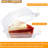 100 Pieces Cake Slice Plastic Containers, 5 Inches Hinged Lid Cheese cake Container