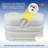 Flame King Dual 20LB Propane LP Tank Light Plastic Heavy Duty Cover for RV, Travel Trailer, Camper