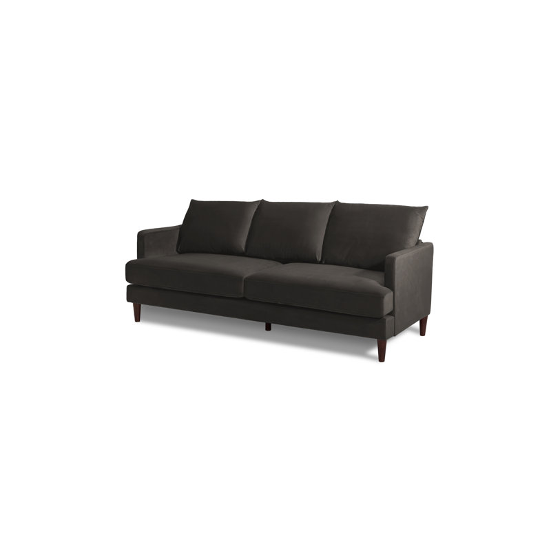 Algere 3 Seater Velvet Sofa, Mink Grey