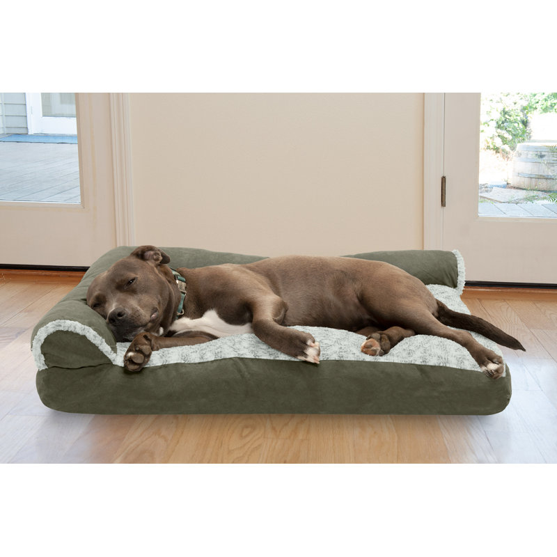Polyester Pet Bed, Large (36" W x 27" D x 6.5" H), Dark Sage