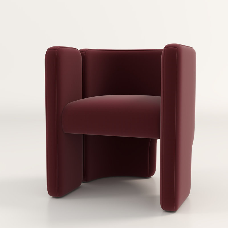 Beall Upholstered Armchair, Red