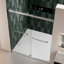 Porte de douche Bypass au fini nickel brossé - verre trempé de 5/16 po, mouvement fluide, fuite de nickel en verre, installation facile, salle de bain