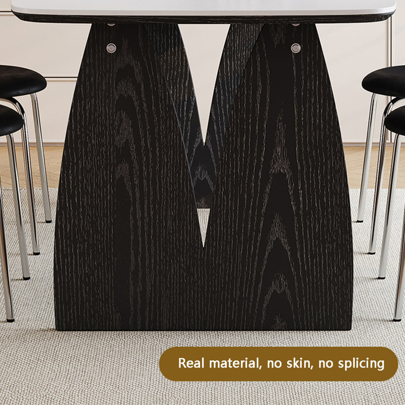 New style simple dining table and chair set, 29.52"H x 70.86"L x 31.49"W