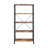 5-Shelf Bookcase In Antique Nutmeg And Black-1538375445