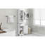 Armoire de salle de bain blanche: tiroir, tablette réglable, design moderne, blanc compact - autoportante avec tablette