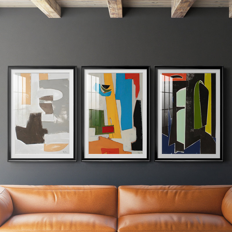 «Andalusian Forms III», reproduction encadrée de qualité supérieure - prête à être accrochée, Cadre noir