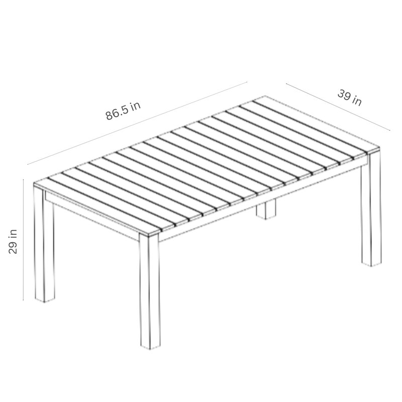 Ensemble repas d'extérieur en aluminium et résine Amazonia Pether, 8