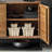 Mid-Century Modern Pine Solid Wood Entry Cabinet