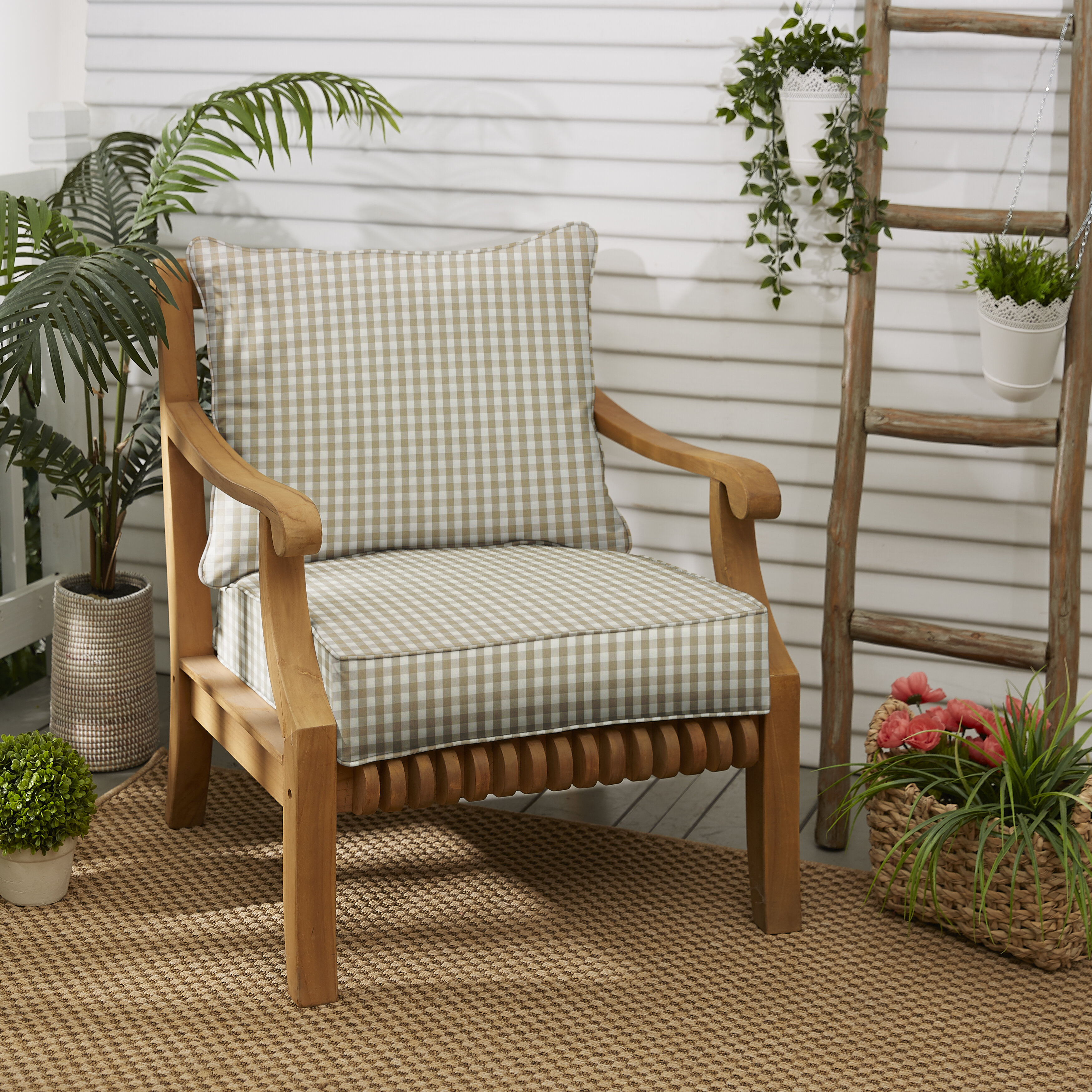 Patio chair outlet back cushions