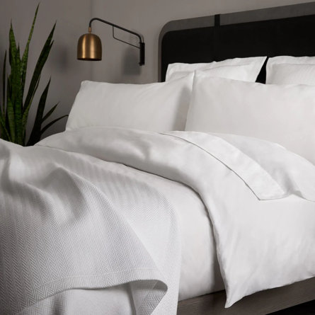 White Standard Cotton Coverlet