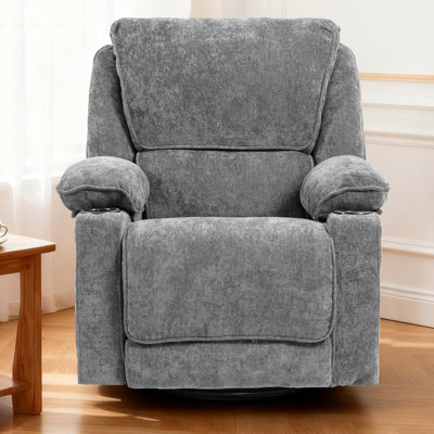 93cm Wide Chenille Standard Recliner with Massager