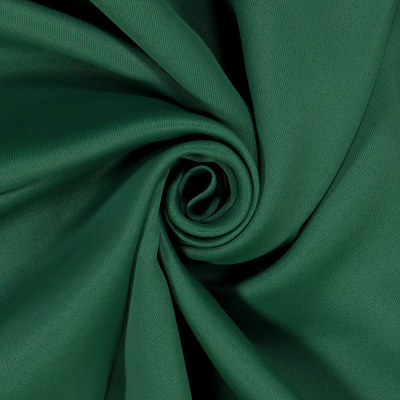 Eclipse Blackout Curtains, Darrell Thermaweave Rod Pocket 37 in x 84 in Curtain Panel in Emerald, Emerald, 37" W x 84" L