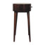 Petite console ronde caramel-108808790