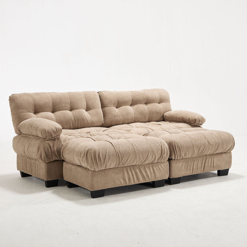 Canapé modulaire modulaire Cloud Couch, Marron clair