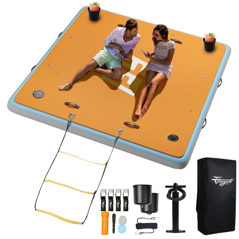 7X7ft Square Inflatable Floating Dock