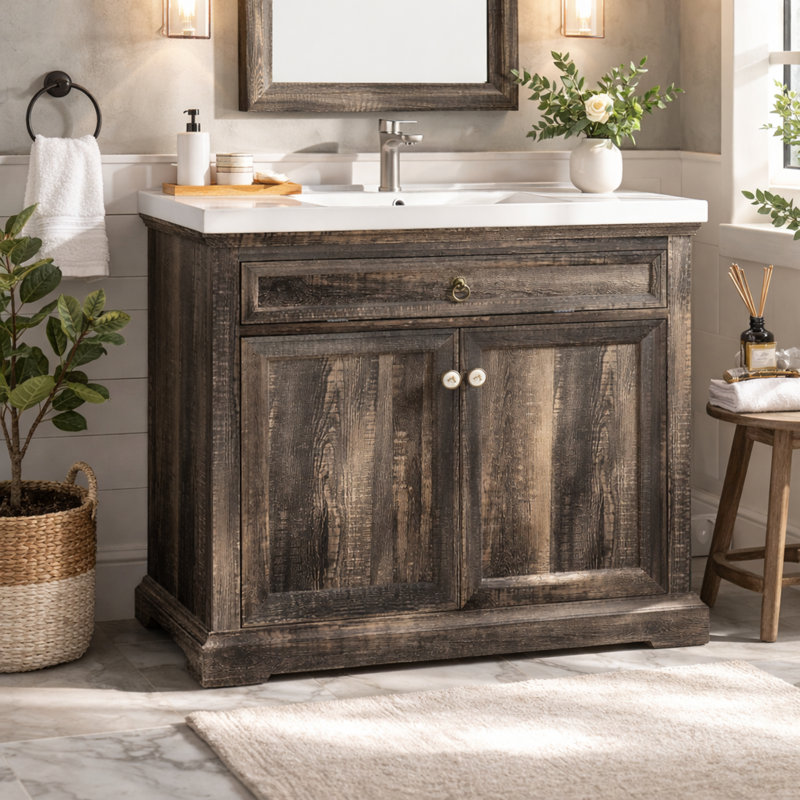 Meuble-lavabo sur pied 36 po avec lavabo