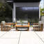 5-Piece Acacia Wood Modular Outdoor Sofa Set-441085358