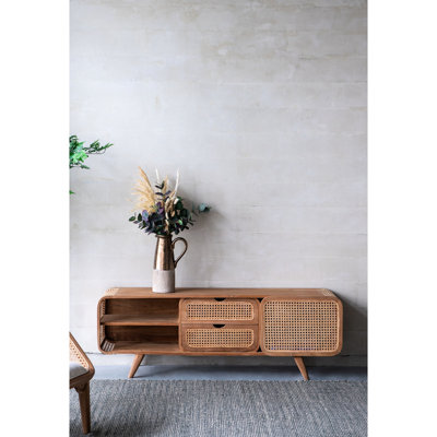 Armoire 59 po x 15 po x 20 po avec façade en bois naturel