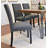 7-Piece Dining Set, Hairpin Dining Table With 6 Chairs,-1702896261
