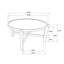 Table basse ronde en bois massif