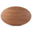 Oval Solid Wood Base Dining Table