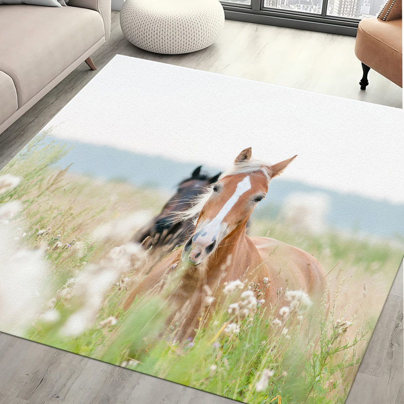 Floral Medley Printed Rug: A Subtle Blend of Traditional Elegance and Contemporary Design for Any Room, Square 1'8"