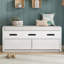 Rustic Storage Bench with Hidden Compartments and Versatile Use for Home