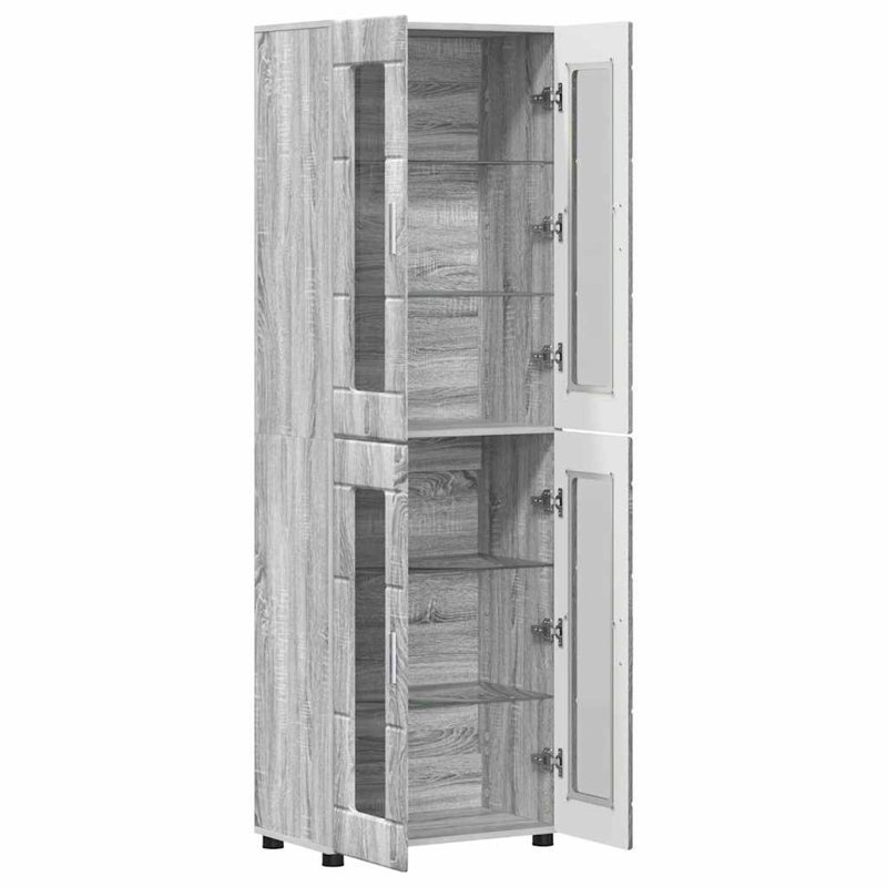Tamoor Highboard Accent Chest, Grey Sonoma