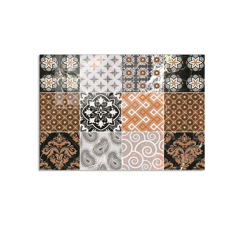 Élégante peinture décorative en verre trempé de 19,7 po x 27,6 po | 100% verre trempé, épaisseur: 0,16 pouce | Parfait pour la décoration intérieure, le salon et le bureau | Superbe œuvre d'art avec une esthétique moderne