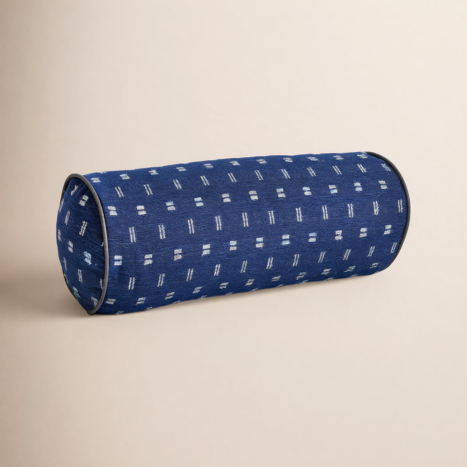Zisper Geometric Throw Pillow, Blue, 24" W x 8" D