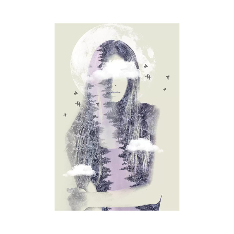 Moon Shine by Vin Zzep - Print on Canvas, Wrapped Canvas, 101.6 cm H x 66.04 cm W x 1.91 cm D