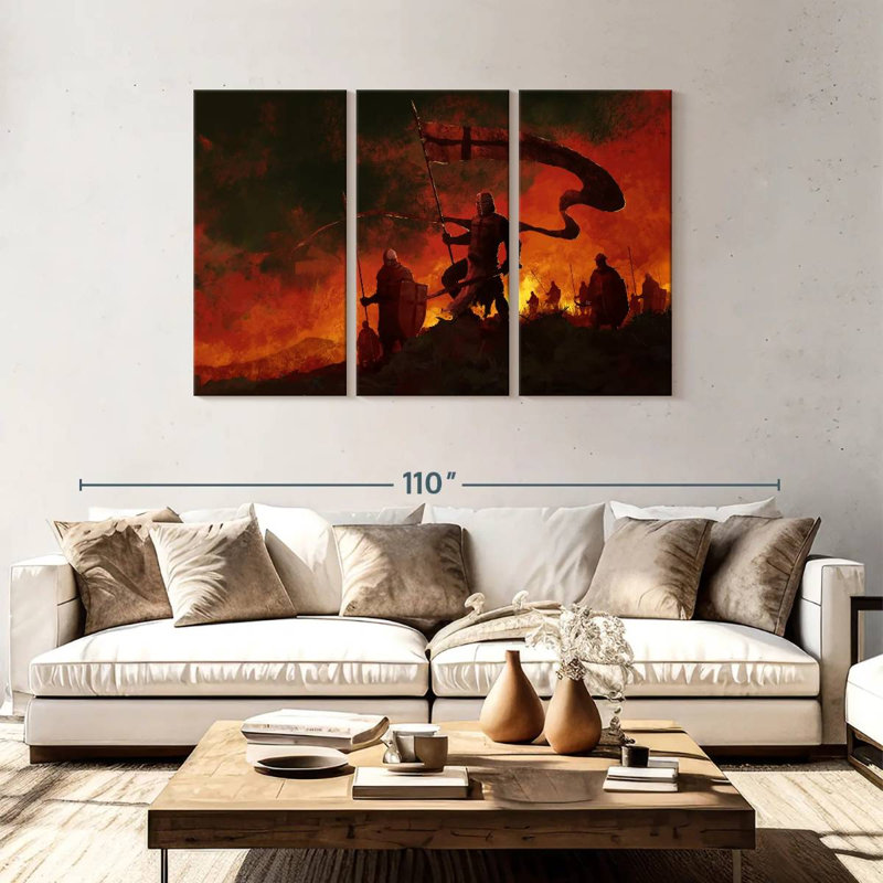 Keiri Medieval War, 48" H x 74" W