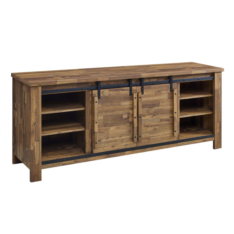Modway Cheshire 70-inch Rustic Sliding Door Buffet Table Sideboard