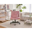 Fauteuil de bureau Velvet Criss Cross sans accoudoirs avec roulettes - polyvalent pour le bureau personnel, la méditation et le maquillage-960744086