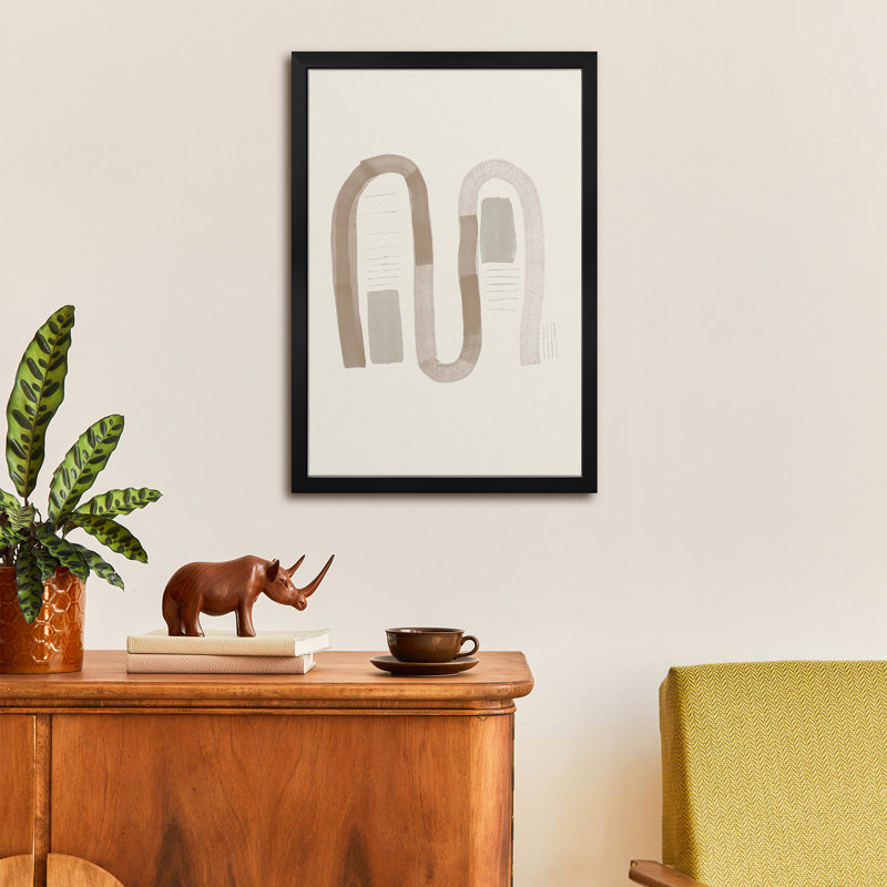 Neutre formes organiques I - reproduction d'art murale - affiche de galerie, H 32 po x l 24 po